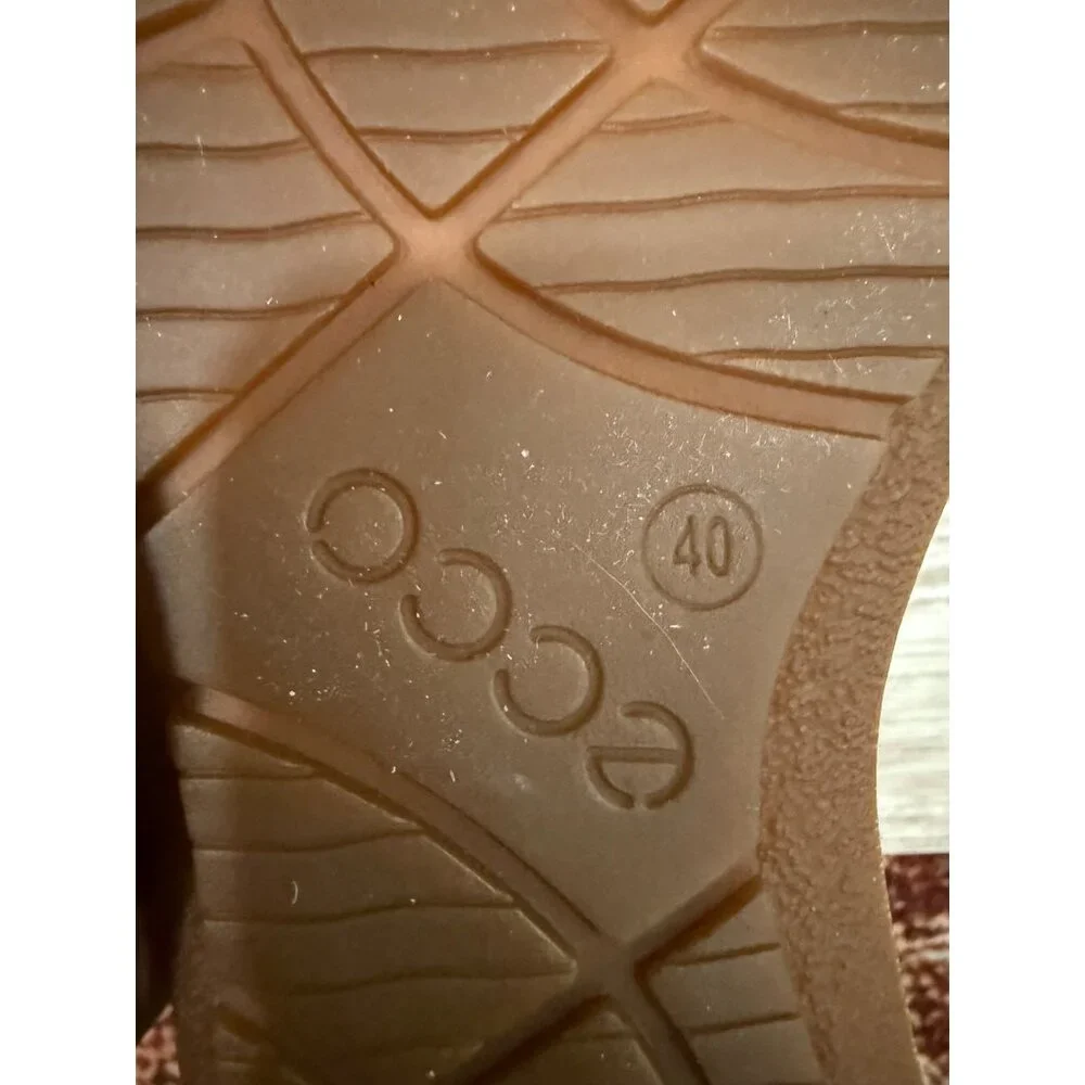 Ecco Chase Ii Hydromax Leather Shoes Warm Grey Lace-Up Womens EU 40 US 9-9.5 - Picture 7 of 11